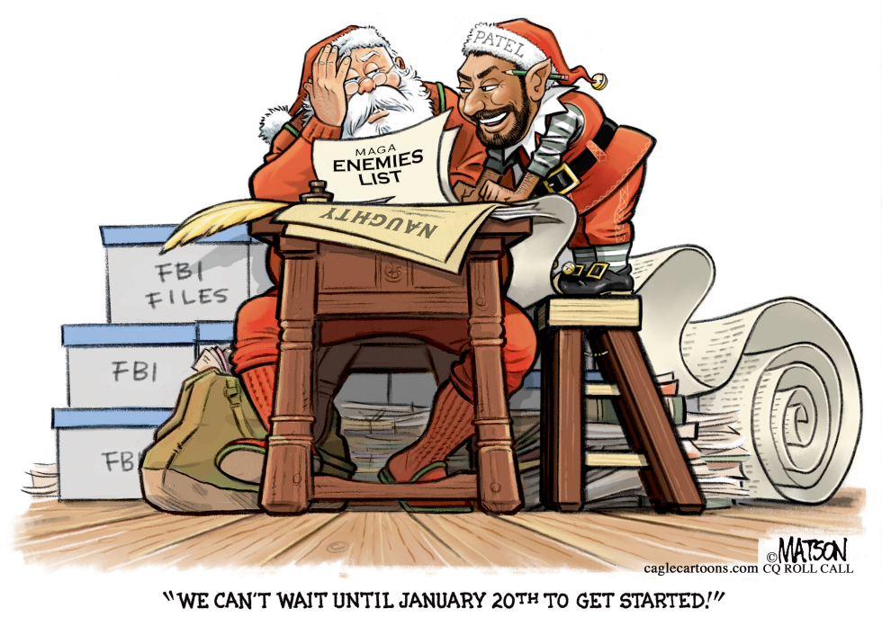Trump FBI Pick Shows Enemies List to Santa