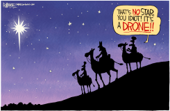 3 KINGS DRONE OVER NJ by Rick McKee
