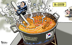 PRESIDENT IN A SOUTH KOREAN SOUP by Paresh Nath