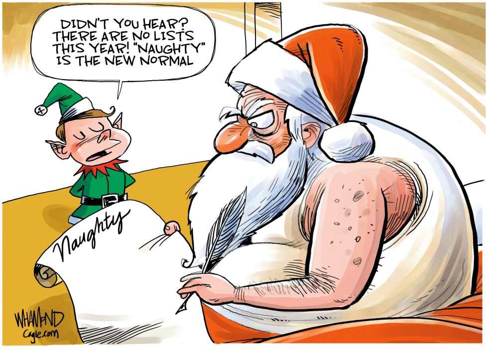 #2 SANTA'S NAUGHTY LISTS by Dave Whamond