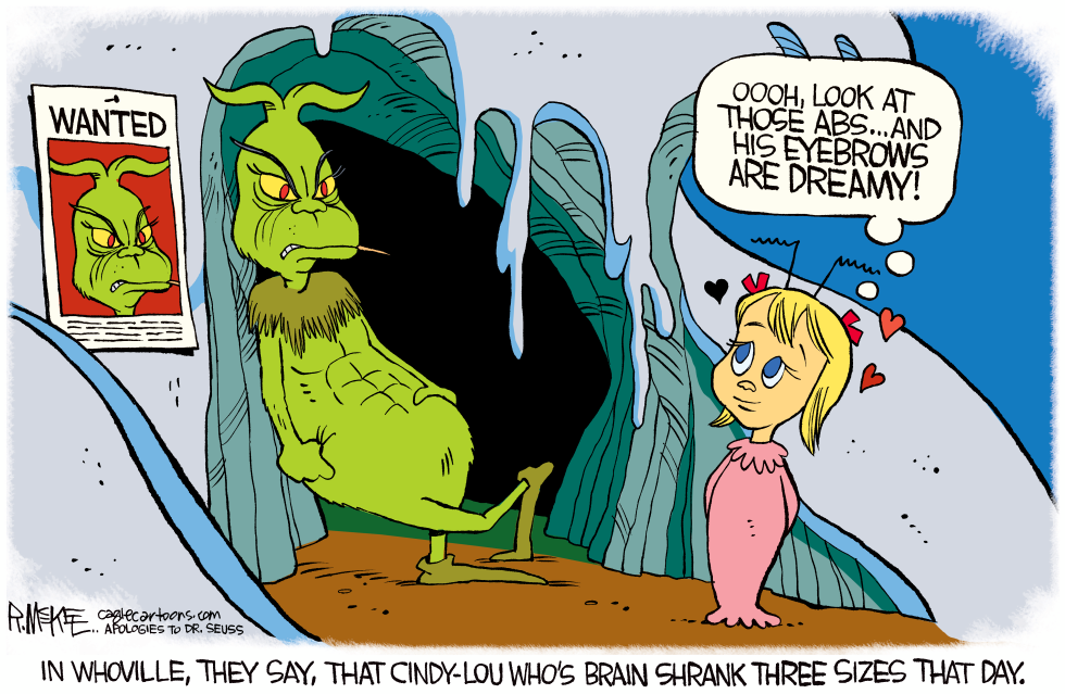 Cindy Lou Who Fawns Over the Grinch