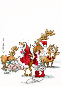 SANTA AND THE BREATHALYZER by Pierre Ballouhey