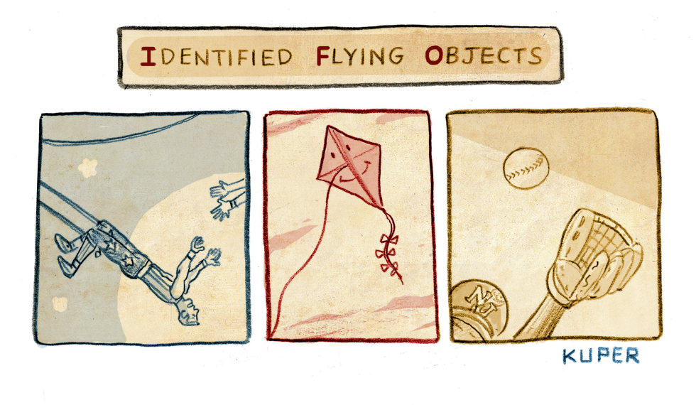 Peter Kuper's Take on the Drone Craze and UFO Conspiracy Theories