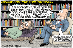 PSYCHIATRIST TELLS PATIENT TO STOP WATCHING NEWS by Monte Wolverton