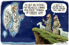 CHRISTMAS ANGEL TIKTOK BAN by Rick McKee