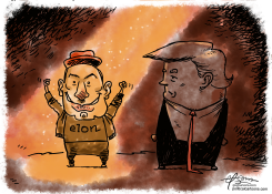 MUSK OUTSHINES TRUMP by Guy Parsons