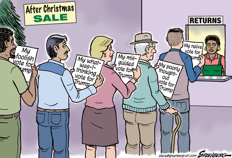 Post-Christmas returns window has votes for Trump