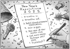 RESOLUTION LIST FOR 2025 by Christopher Weyant