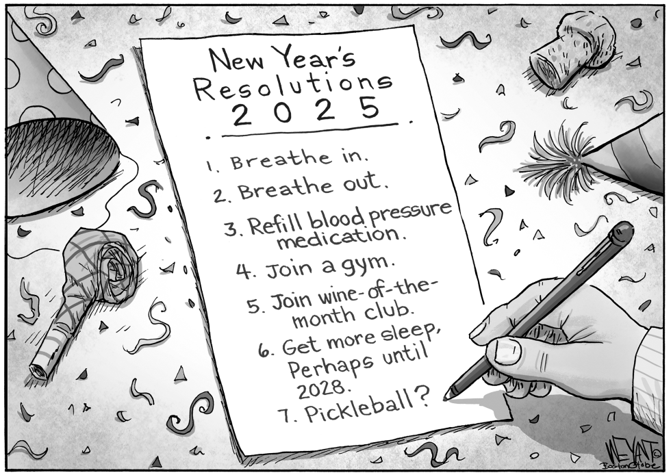 #3 RESOLUTION LIST FOR 2025 by Christopher Weyant