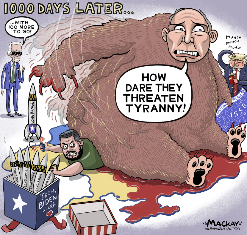 Putin Bear Ukraine Trump Biden and Tyranny