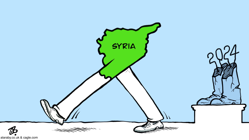 Syria New Year 2024 Map Dictator Assad