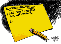 NEW YEAR'S RESOLUTIONS by Dave Whamond
