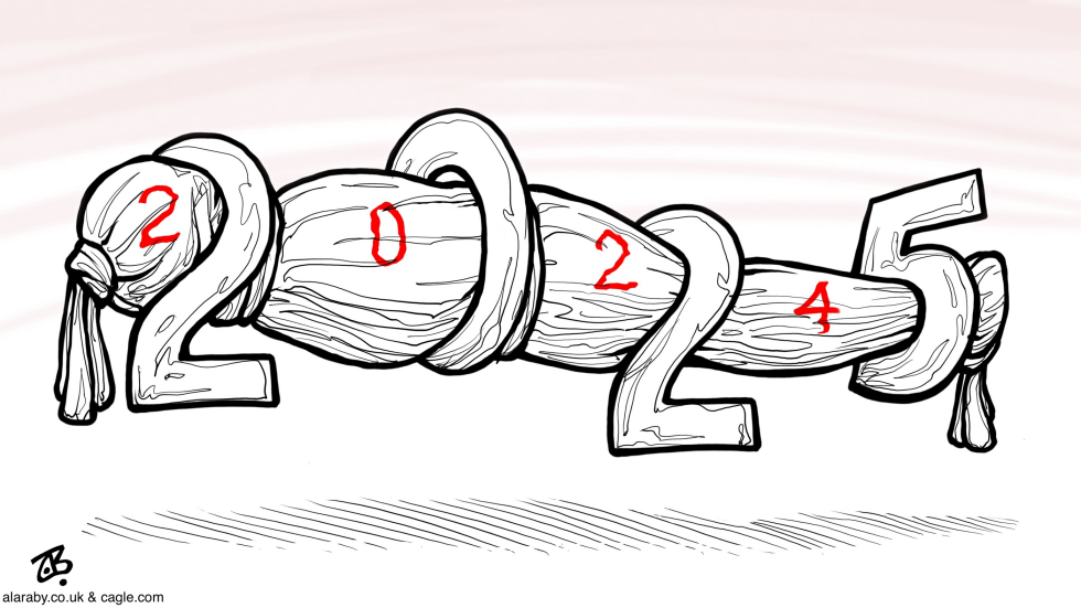 Gaza New Year Coffin Genocide Israel War