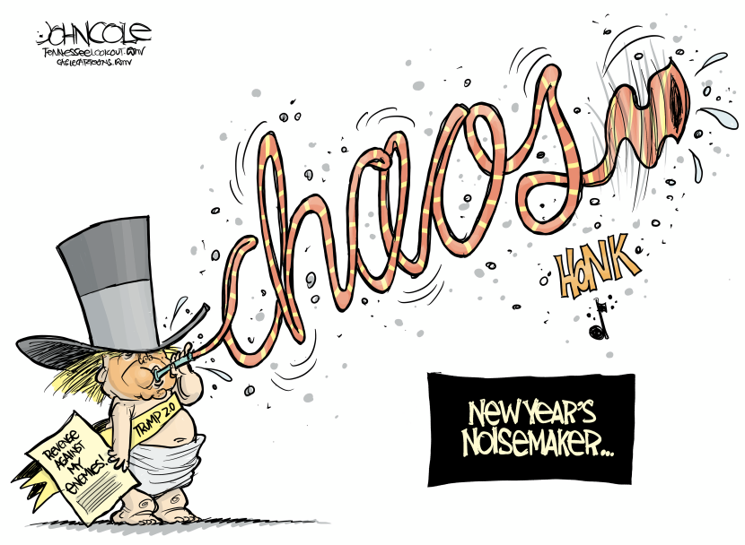 Trump brings chaos to the new year