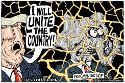 TRUMP TOUTS UNITY WHILE GOP IS FRAGMENTED by Monte Wolverton