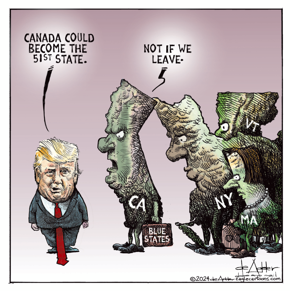 Trump says Canada is the 51st state