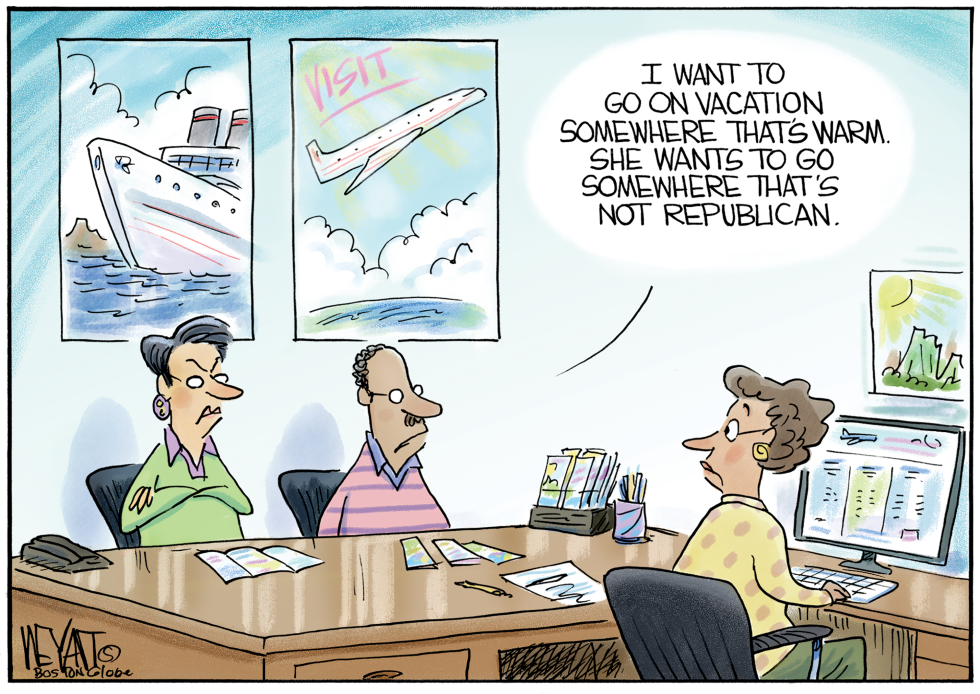 Couple choose vacation
