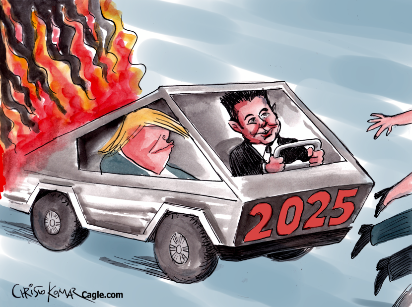 Musk,Trump and 2025 Cybertruck