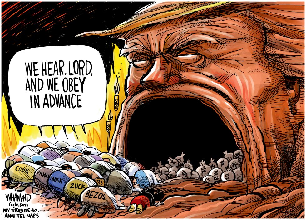 Billionaires bow to Altar of Trump