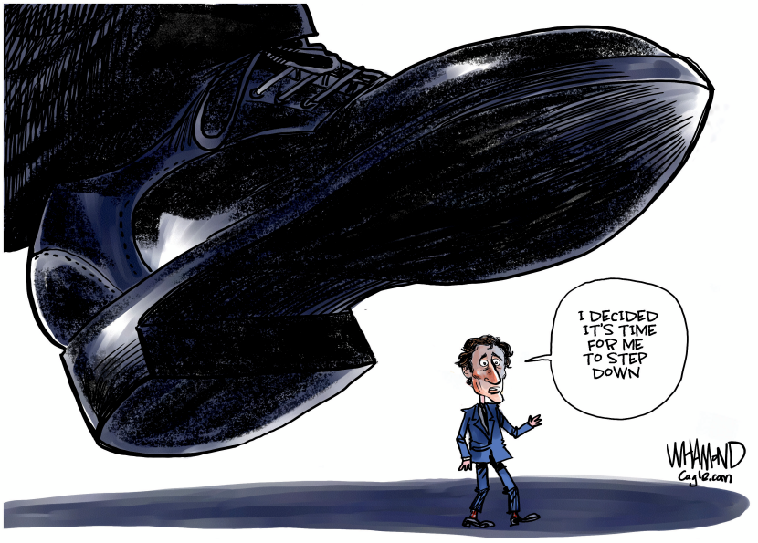 Trudeau Steps Down