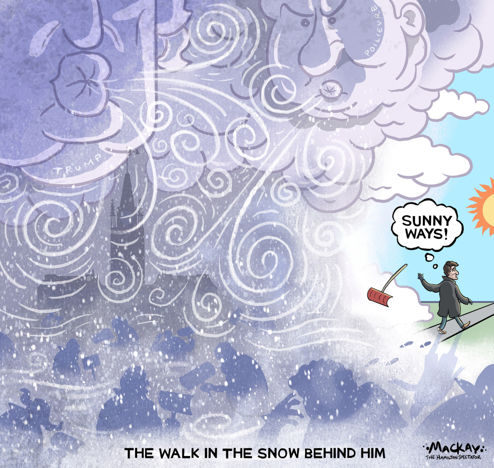 CANADAs Trudeau resigns after walk in snow