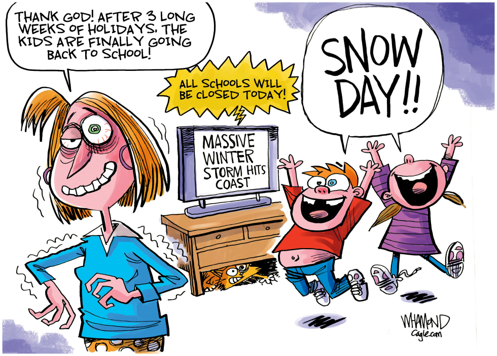 #2 WINTER STORM SHUTS DOWN SCHOOLS by Dave Whamond