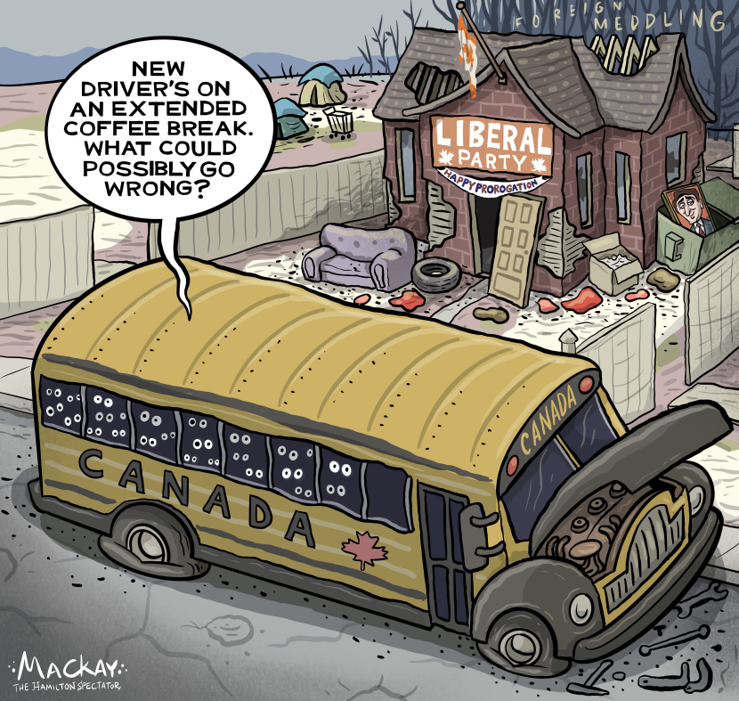CANADAs driverless prorogation leadership void bus