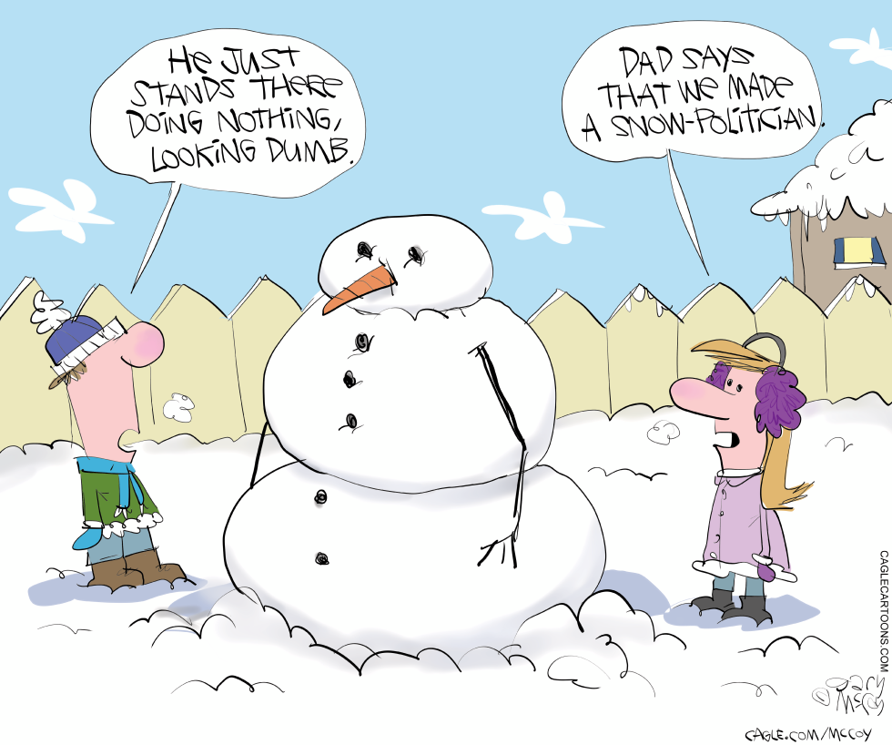 Kids Build New Snowman