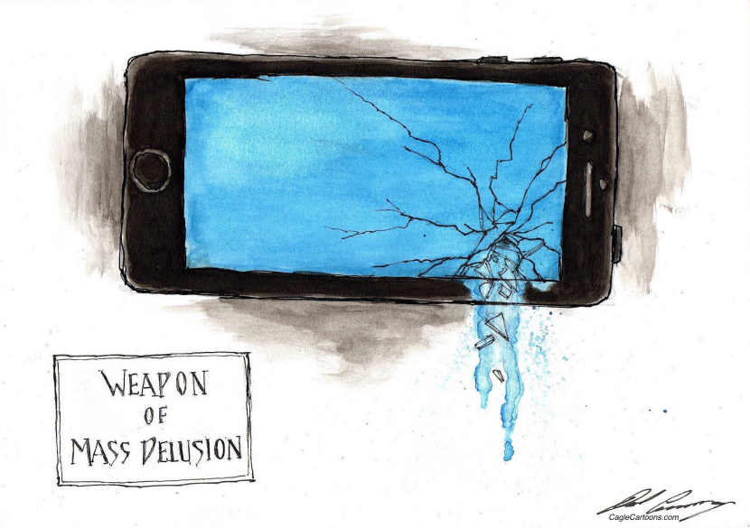 cracked cell phone