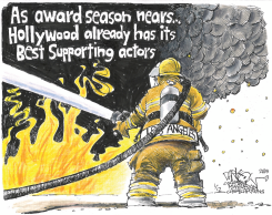 LOS ANGELES FIREFIGHTERS by John Darkow