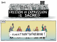 10 YEARS AFTER CHARLIE HEBDO by Patrick Chappatte