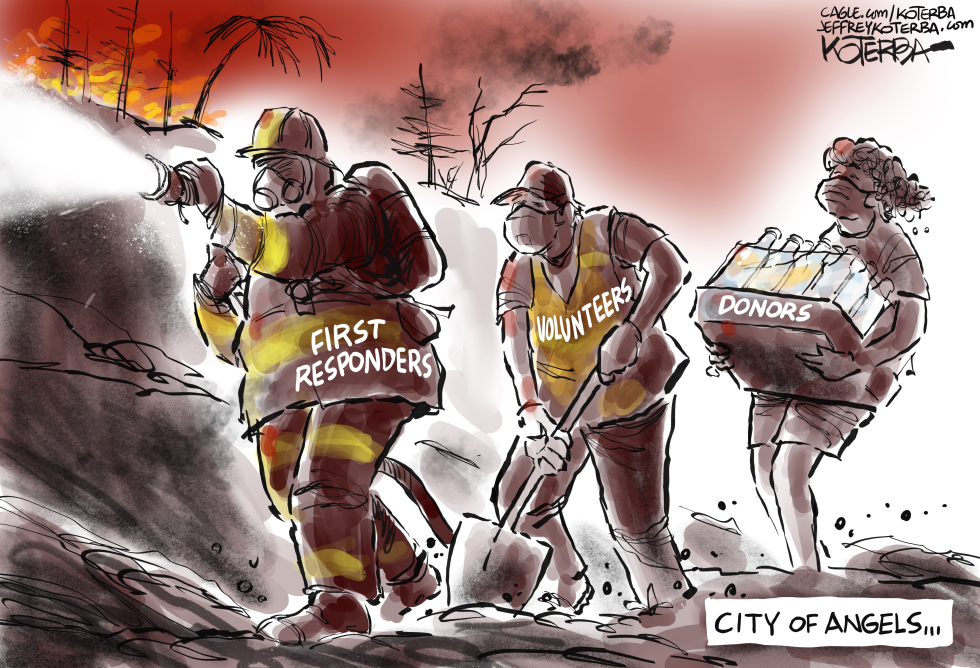 #2 INSPIRATIONAL RESPONSE TO THE LOS ANGELES FIRES by Jeff Koterba