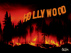HOLLYWOOD FIRE by Terry Mosher