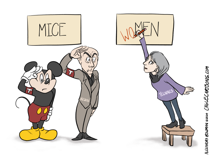 Ann Telnaes vs. Bezos and Disney