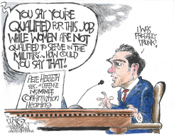 PETE HEGSETH SECDEF NOMINEE by John Darkow