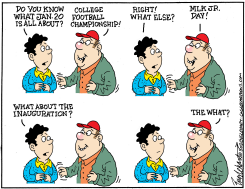 INAUGURATION DAY A BUSY DAY by Bob Englehart