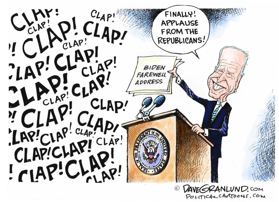 #1 BIDEN FAREWELL ADDRESS by Dave Granlund