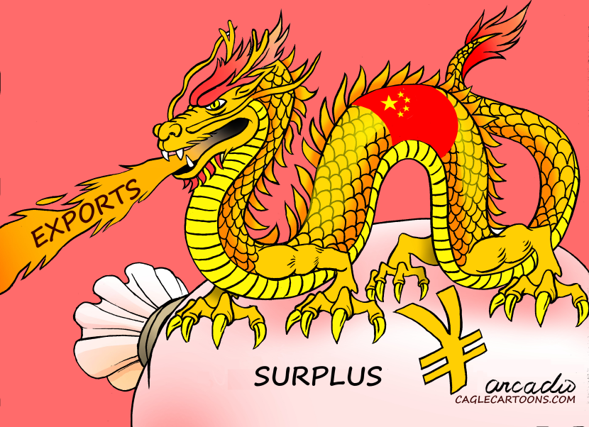 China is growing a lot economically.