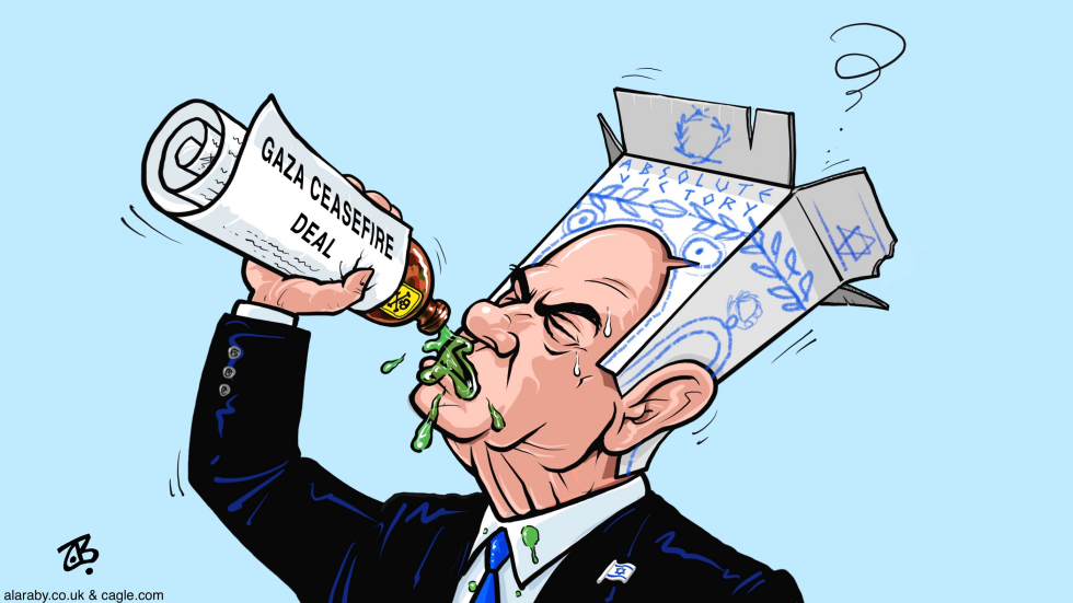 Netanyahu Drink Poison Ceasefire Deal Gaza War