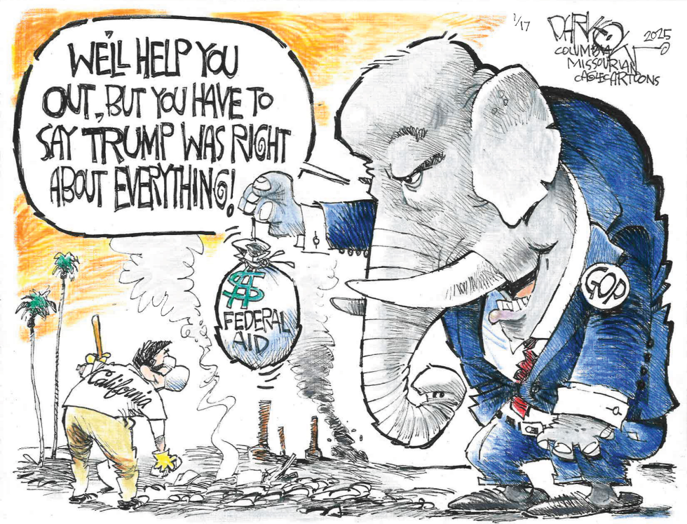 #1 STRING ATTACHED TO FEDERAL AID by John Darkow
