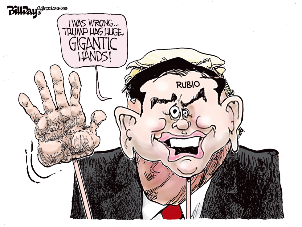 Rubio and Gigantic Hands