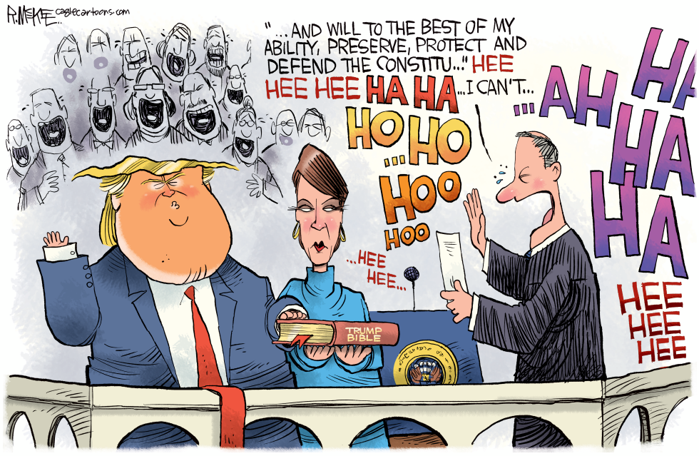 Trump Inauguration Oath Hilarity