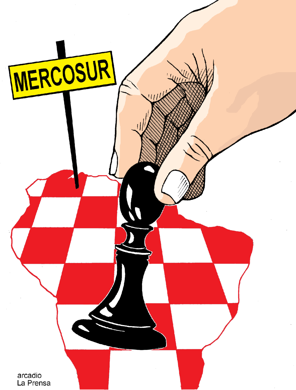  MOVIENDO LAS PIEZAS EN MERCOSUR COL by Arcadio Esquivel