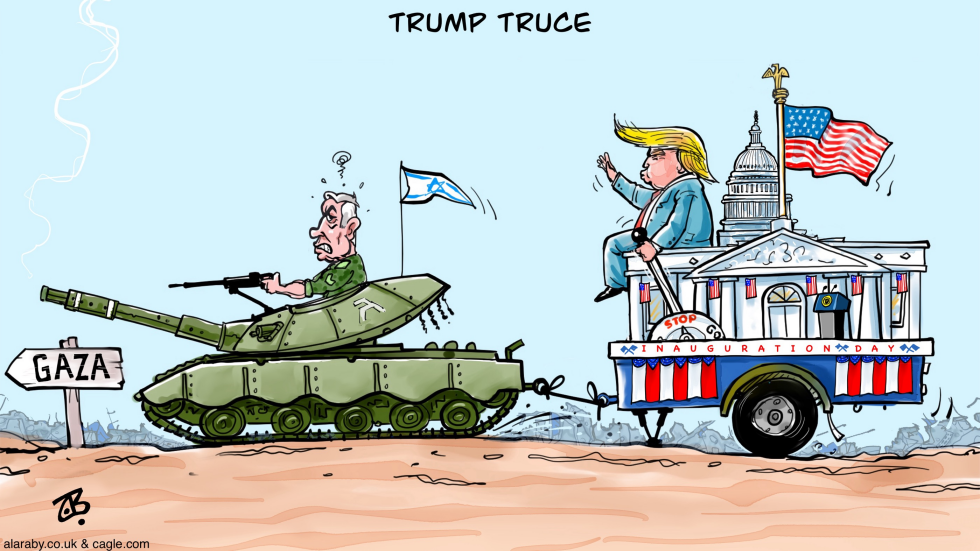 Trump truce Gaza War Netanyahu Inauguration Day