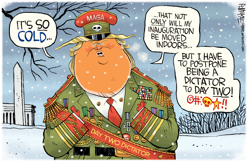 Cold Forces Inauguration Indoors, Dictator Delay