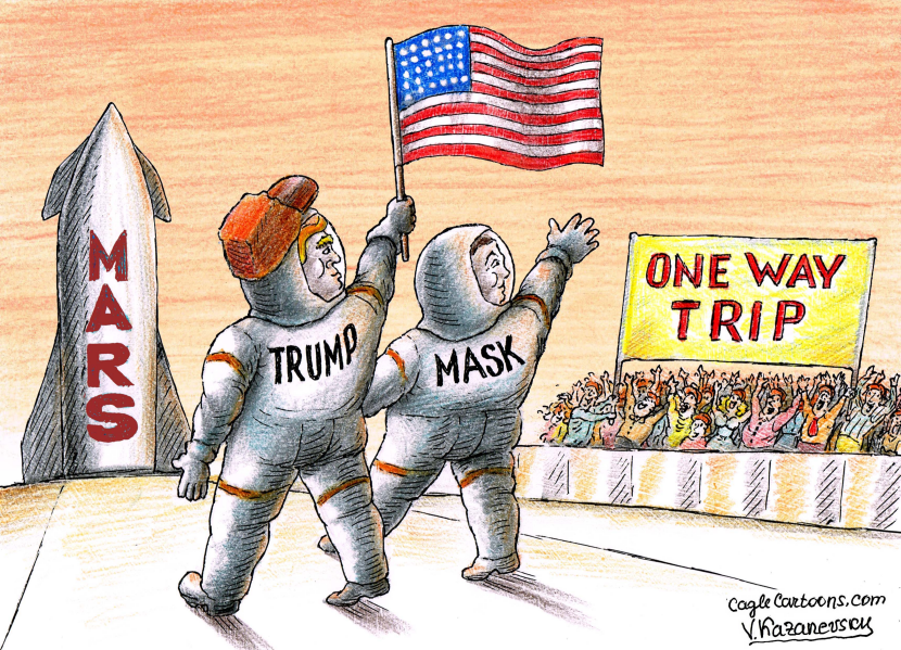 Sending Trump and Musk to Mars