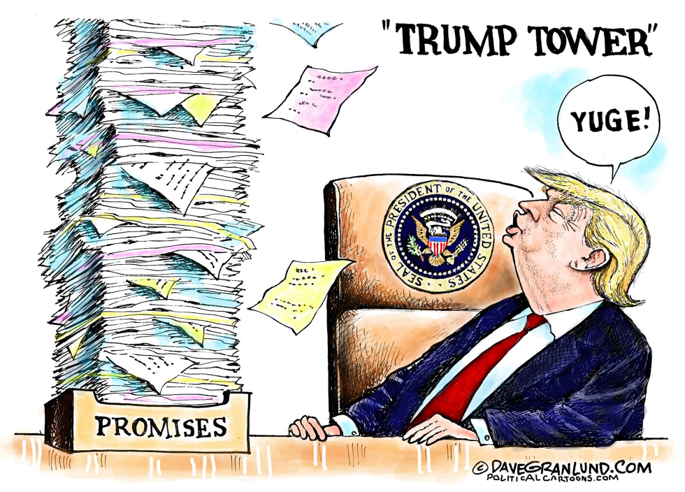 Trump tower of promises