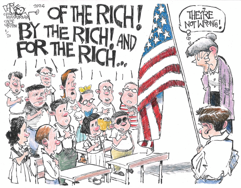 Allegiance to plutocracy
