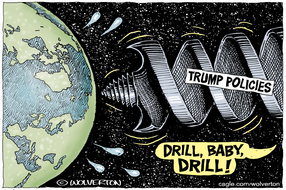 Giant Trump Drill Threatens Earth