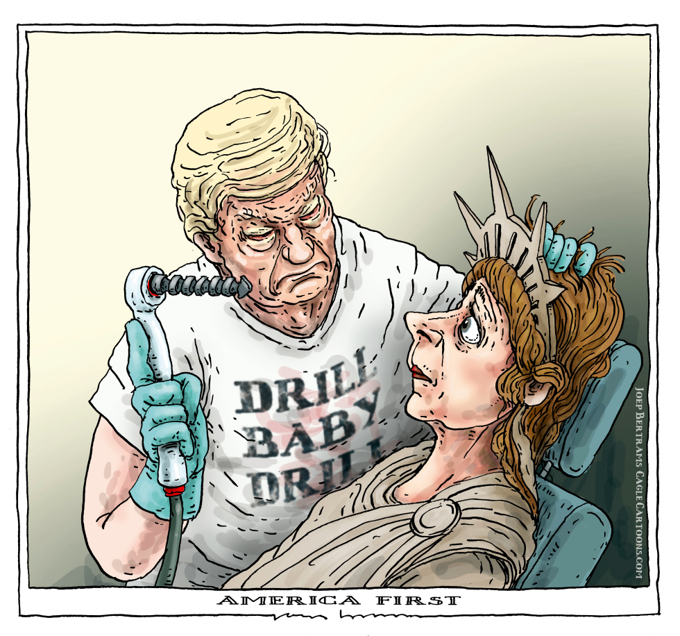 Trump drills America first